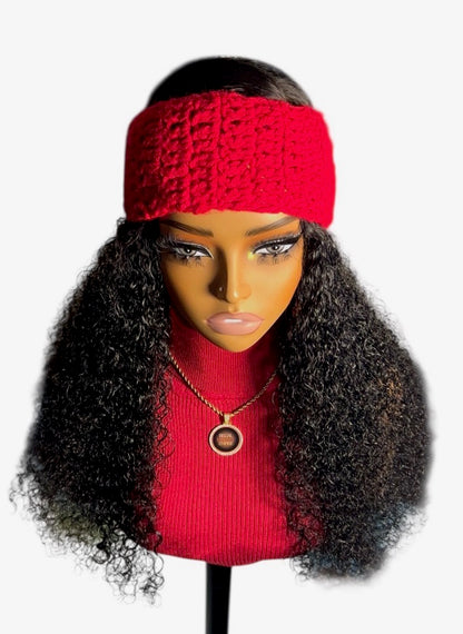 Regal Crochet Headband (Red)