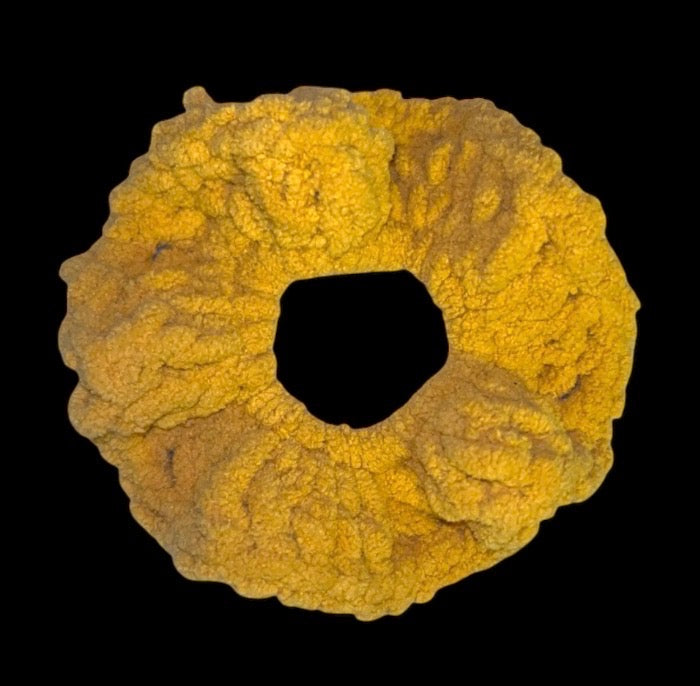 Regal Fluffy Ruffle Hair Tie (Yellow)