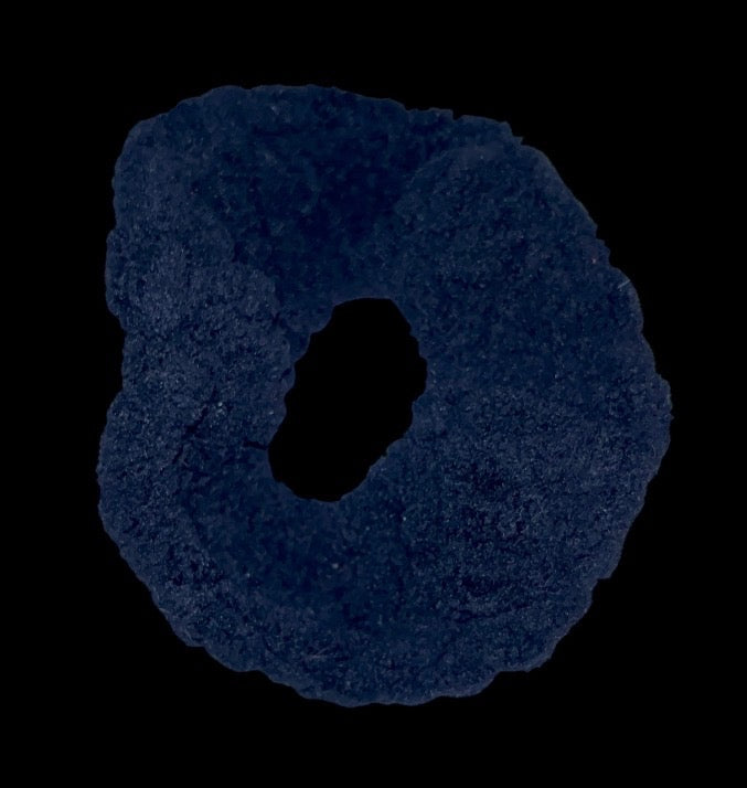 Regal Fluffy Ruffle Hair Tie (Black )