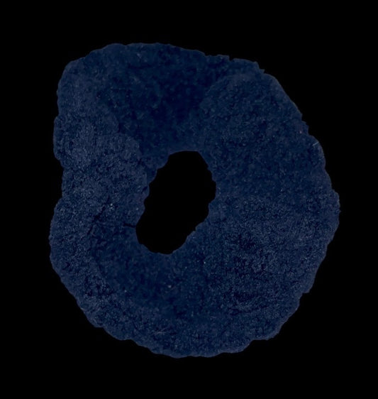 Regal Fluffy Ruffle Hair Tie (Black )